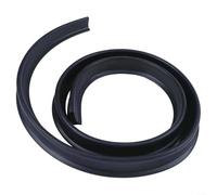 Barriera pieghevole curva per doccia, per la prevenzione degli schizzi d'acqua, per cucina, lavandino, WC, bagno, pavimenti, guarnizione in gomma (nero)