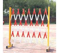 Barriera Pieghevole Retrattile, 1,2 m x 7 m, Rossa, per Il Controllo della Folla, Portatile, per la Sicurezza degli Eventi e la Gestione del Traffico.