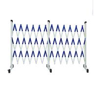 Barriera pieghevole retrattile, Cancello di recinzione pieghevole portatile indipendente, pali barricata in metallo con rotelle for musei, cinema, facile da spostare, rosso-8 m(Blue,6m)