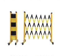 Barriera pieghevole retrattile, Cancello di recinzione pieghevole portatile indipendente, pali barricata in metallo con rotelle for musei, cinema, facile da spostare, rosso-8 m(Yellow,3m)