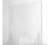 BARRIERA PROTETTIVA PARASPUTI/PARAFIATO CON FINESTRA IN POLICARBONATO TRASPARENTE SIMIL PLEXIGLASS DA 4 MM. VARIE MISURE. MARCHIO SEVEN GROUP (80x75 cm)