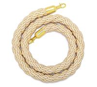 Barriera regolabile in corda intrecciata per la gestione delle code, resistente ed elegante, ideale per eventi e folle, lunghezza 150 cm, soluzione versatile per divisioni