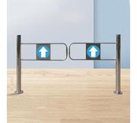 Barriera retrattile automatica unidirezionale della porta di accesso dell'acciaio inossidabile per biblioteche e negozi soluzione di sicurezza 1.3x1m (4.26x3.28ft)