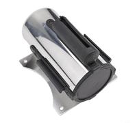 Barriera retrattile in acciaio inossidabile, altezza 140 mm, sistema di controllo delle code a parete, con cintura da 2 m, per scuole e gallerie d'arte (nero, 2 m)