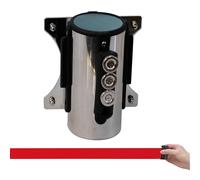 Barriera Retrattile In Nylon In Acciaio Inossidabile | Rosso, dimensioni multiple, gestione del flusso di folla: mantenere l'ordine(5M/16.4FT)