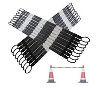 Barriera retrattile in plastica industriale in PVC | Multicolor, più pezzi, controllo della folla nei parcheggi in costruzione(G,16pcs)
