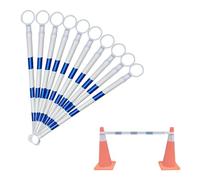 Barriera retrattile in plastica industriale in PVC | Multicolor, più pezzi, controllo della folla nei parcheggi in costruzione(A,10pcs)