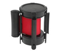 Barriera retrattile per coda da 2 m, struttura robusta, barriera espandibile per controllo della folla con cintura, palo retrattile rosso per la gestione degli eventi e il controllo della linea