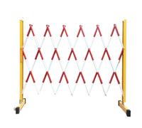 Barriera retrattile per il traffico Barricata Di Traffico Mobile Retrattile Espandibile Multicolore 1,2x(5-9) m(Red+white,1.2x5m)