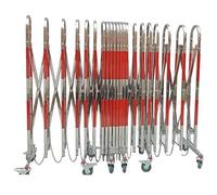 Barriera retrattile per il traffico Barriera Stradale Espandibile In Acciaio Inossidabile Multicolore Di Varie Dimensioni(Silver+color,59x354.3in)