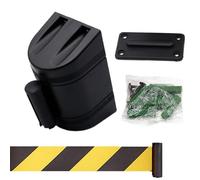 Barriera retrattile per montaggio a parete, linea di sicurezza per il controllo della folla con cintura di sicurezza 3M per la gestione degli eventi e il controllo delle code