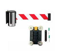 Barriera retrattile ， Supporto da parete magnetico 2/3/5M rosso bianco commutazione multidirezionale con accessori(3M/9.8FT)