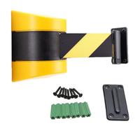 Barriera Sicurezza Coda, Montaggio a Parete, barriera Sicurezza Retrattile, barriera Controllo Folla Fissa, divisorio Linea con Corda, Cintura Sicurezza Retrattile, Cintura Sicurezza Parco Giochi,