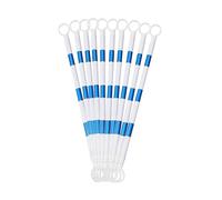 Barriera stradale a barra conica retrattile | Pali di collegamento telescopici 1,2-2,2 m con pellicola riflettente for il controllo della folla(Blue)