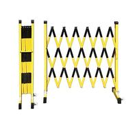 Barriera stradale espandibile Barriera Retrattile Pieghevole Con Ruote for Il Controllo Del Traffico Multicolor Misure Multiple(Jaune/Noir,H1.2m*L1.5m)