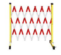 Barriera stradale espandibile Barriera Retrattile Pieghevole Con Ruote for Il Controllo Del Traffico Multicolor Misure Multiple(Jaune Et Rouge.,H1.2m*L300cm)