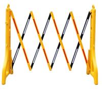 Barriera Stradale Espandibile - di Sicurezza Portatile Riempita d'Acqua per Uso Interno/Esterno | Recinzione con Maniglie per Il Controllo E La Gestione della Folla(Yellow)