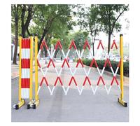 Barriera stradale espandibile in metallo per la sicurezza delle costruzioni e il controllo temporaneo del traffico, design pieghevole, durevole e portatile, ideale per lavori stradali ed eventi