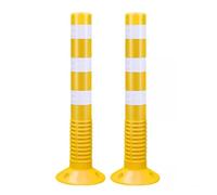 Barriera stradale for vialetto - Coni flessibili in plastica PU da 18" e 30" for autostrade, strade, vialetti, cantieri(Yellow,2 Pack/30in)