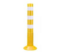 Barriera stradale for vialetto - Coni in plastica PU flessibile da 18" e 30" - Colonna riflettente di avvertimento for il parcheggio(Yellow,1 Pack/30in)