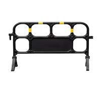 barriera stradale pieghevole, Barricata in plastica espandibile for esterni for vialetti/scale/parcheggi, recinzione mobile portatile for il controllo della folla(Black,1pcs)