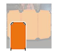 Barriera stradale retrattile, barriera di cautela, pannello divisorio di sicurezza espandibile per officina e uso industriale, 58 x 110 cm, set di 9 pezzi di protezione per saldatura