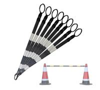 Barriera stradale retrattile in plastica industriale in PVC | Barriera Retrattile Multicolor da 8/16 Pz for il Controllo del Traffico(G,8pcs)