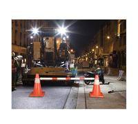 Barriera stradale retrattile in PVC | Multicolore, dimensioni da 1,25 ma 2 m, utilizzo: barriera for il parcheggio del traffico stradale(Y/15pcs)