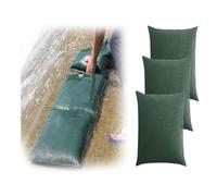 Barriere Antiallagamento Ad Attivazione Idrica, Verdi Assorbitore D'acqua Riutilizzabile Per Porte Di Casa Per Perdite E Fuoriuscite Da Porte, Finestre, Serbatoi D'acqua, Pioggia Battente, Vasca(30x70