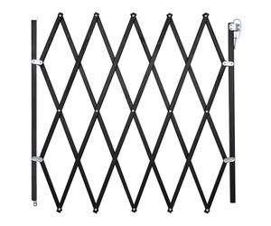 Barriere bois noir animaux - NORDLINGER PRO - Stop'Fix - Extensible 0,60-1,10m - Rapide a poser