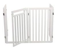 TRIXIE Barriera con porta regolabile - (60-160 cm) x 81 cm - Bianco - Per cani