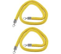 Barriere con Candelieri a Gancio, per Il Controllo della Folla, La Gestione delle Code E La Sicurezza dei Locali, L'uso di Feste, Lobby, Banche Ed Eventi (2 Pack 2m/6.5ft)