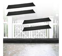 Barriere contro le inondazioni attivate dall'acqua per porte di casa,garage e cantine,4 pezzi da Sacchi anti-allagamenti,attivati dall’acqua,150 x 20 cm