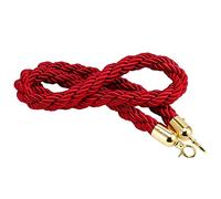 barriere, Corda lunga e attorcigliata for pali sospesi, barriera di controllo della folla/coda attesa for carichi pesanti, for teatri, musei/(Red,Length 2M/6.6Ft/79In)