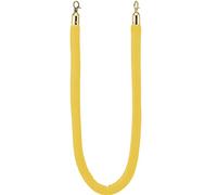 barriere, Corde di separazione for code con gancio dorato, for il controllo della folla durante le celebrazioni/cerimonie apertura degli hotel(Yellow,Length 1.2M/4Ft/47In)