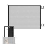 Barrière De Lit Enfant - Barrière De Sécurité Avec Filet Escamotable | Maille Tissu Clôture Ajustable | Escalier Terrazza Porte | Sans Perçage Lavable for Bébé Chien Chat Intérieur Extérieur