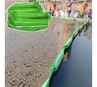 Barriere di contenimento per sversamenti di Petrolio, barriera Gonfiabile in PVC Verde per Il Controllo di allagamenti in Ambito Marittimo, Portuale, di sentina, di impianti petroliferi e mo