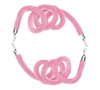 Barriere di controllo della folla con corda di sostegno e ganci, eleganti linee di cordone di velluto for la barriera della coda, 2 pezzi(Pink,2.5m (8.2 feet))