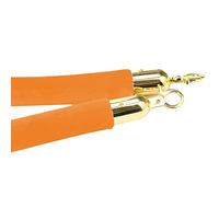 barriere di corda Corde di barriera for il controllo della folla, corde di sostegno industriali for hotel/teatri, for red carpet/sale cinematografiche/matrimoni/(Orange,Length 2.2M/7.2Ft/86.6In)