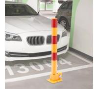 Barriere Di Parcheggio A Molla,Barriera Di Parcheggio Pieghevole In Metallo Pesante Con Strisce Di Segnalazione,Adatta Per Parcheggi Carrabili,Garage, Hotel