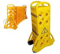 Barriere di sicurezza for vialetti d'accesso portatili da 13 piedi, barriere di sicurezza commerciali, barriera portatile pieghevole, recinzione for barricate stradali, barricate in plastica