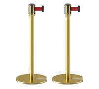 Barriere di sicurezza retrattili con base a forma di U per controllo della folla in centri commerciali e aeroporti