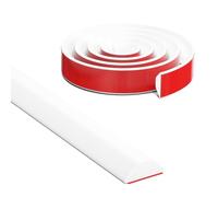 Barriere doccia in silicone, barriere doccia, strisce impermeabili, autoadesive per separare l'acqua e tenerlo all'interno della soglia. (bianco, 105 cm)