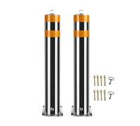 Barriere Parcheggio 2 Pack Dissuasori Di Controllo Del Traffico Rimovibili, Pali Per Barriera Per Parcheggio In Acciaio Inossidabile 304 Altezza 30" Con Serratura(75x7.6 cm/30x3 in)