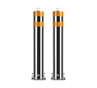 Barriere Parcheggio Dissuasore Di Sicurezza In Acciaio Inossidabile 304, Rimovibile E Bloccabile, Set Da 2 Dissuasori Da Parcheggio - Barriera Traffico Per Interni Ed Esterni(75x7.6cm/29.5x3in)