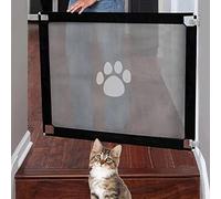 Barriere per cani Barriera per porte per cani Barriera per scale senza trapano Barriera per cani, cancello magico per animali domestici, cani e gatti (100x80cm)