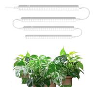 Barrina Lampada T5 per Crescita, 5000K, 29 cm, Luce Solare a Spettro Completo, Lampada per Piante Incatenabile, Barra di Luce LED per la Crescita con Interruttore, Spina e Gioco, Confezione da 4