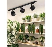 Barrina TR40C Grow Light su binario per piante da interno, 120 W, 4000 K | Lampada di Crescita LED Tipo H a Soffitto, Spettro Completo, Angolo 15-60°, Alto PPFD, Timer, Nero
