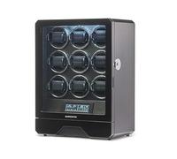 BARRINGTON Carica Orologi Automatico per 9 Orologi in Nero Scatola Premium con Motore Super Silenzioso Display Digitale LED Elegante