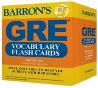 Barron's Educational Series Sharon Weiner Gree GRE Vocabulary Flash Card (Cards)